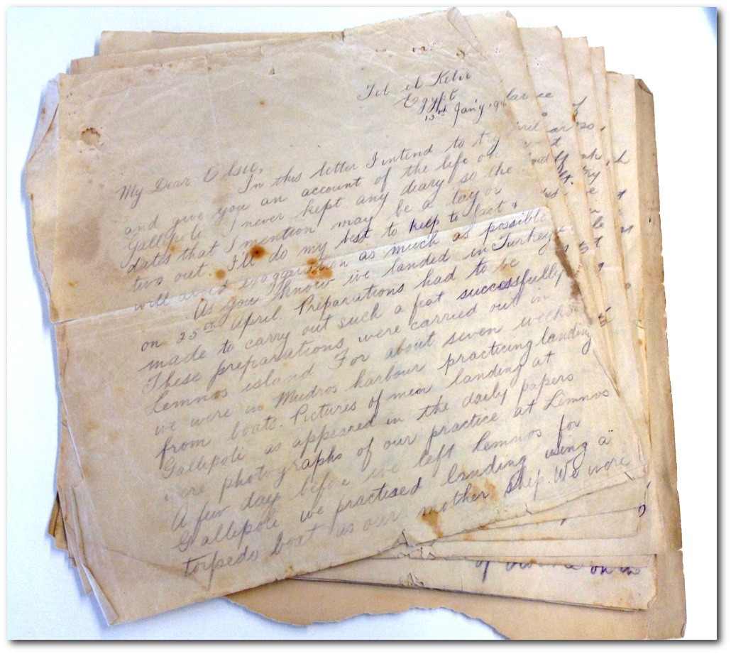 Harold Guy Walter Keid letter
