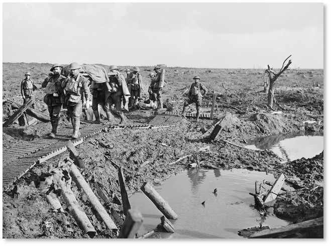 View of battlefield Garter Point, Ypres