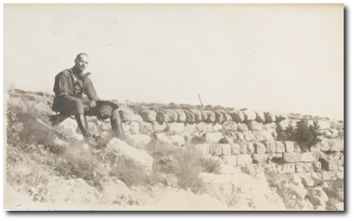 Ruined wall, outside Jerusalem