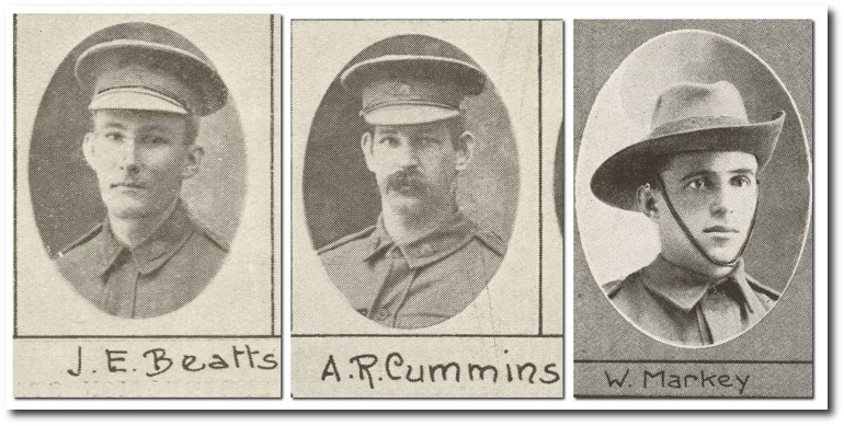 John Beatts, Arthur Cummins, William Markey
